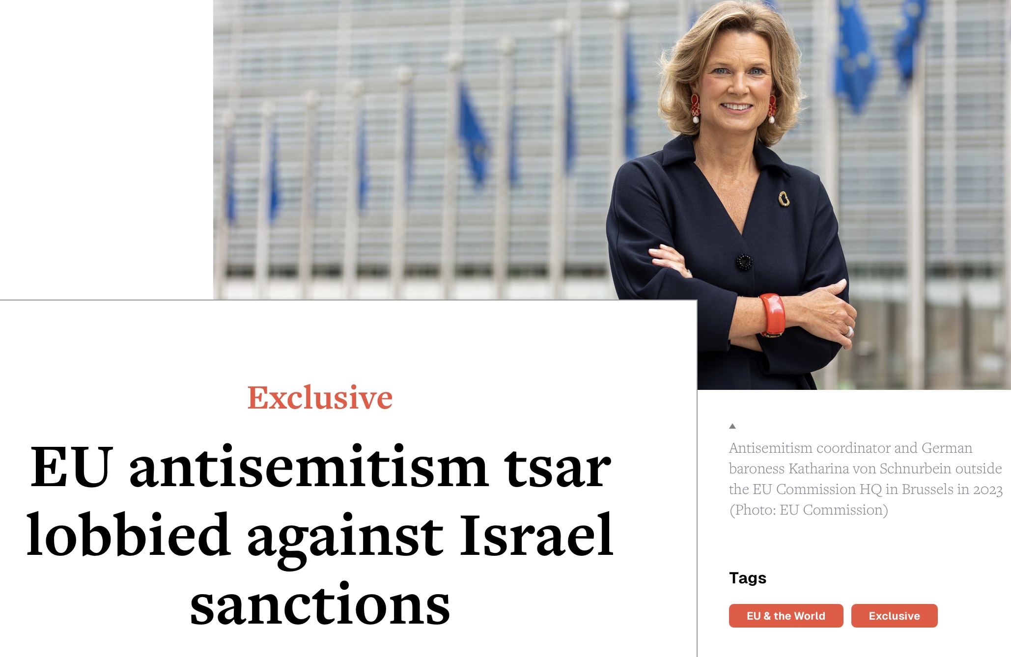 European Jews for Palestine joins the call to replace EU coordinator on antisemitism